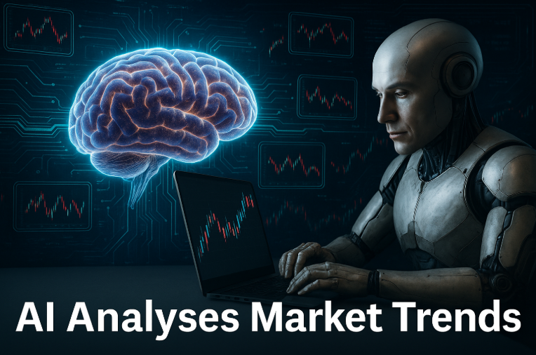 AI analyzing market trends to identify potential trend reversals